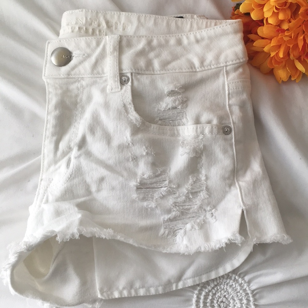 American Eagle ripped denim shorts